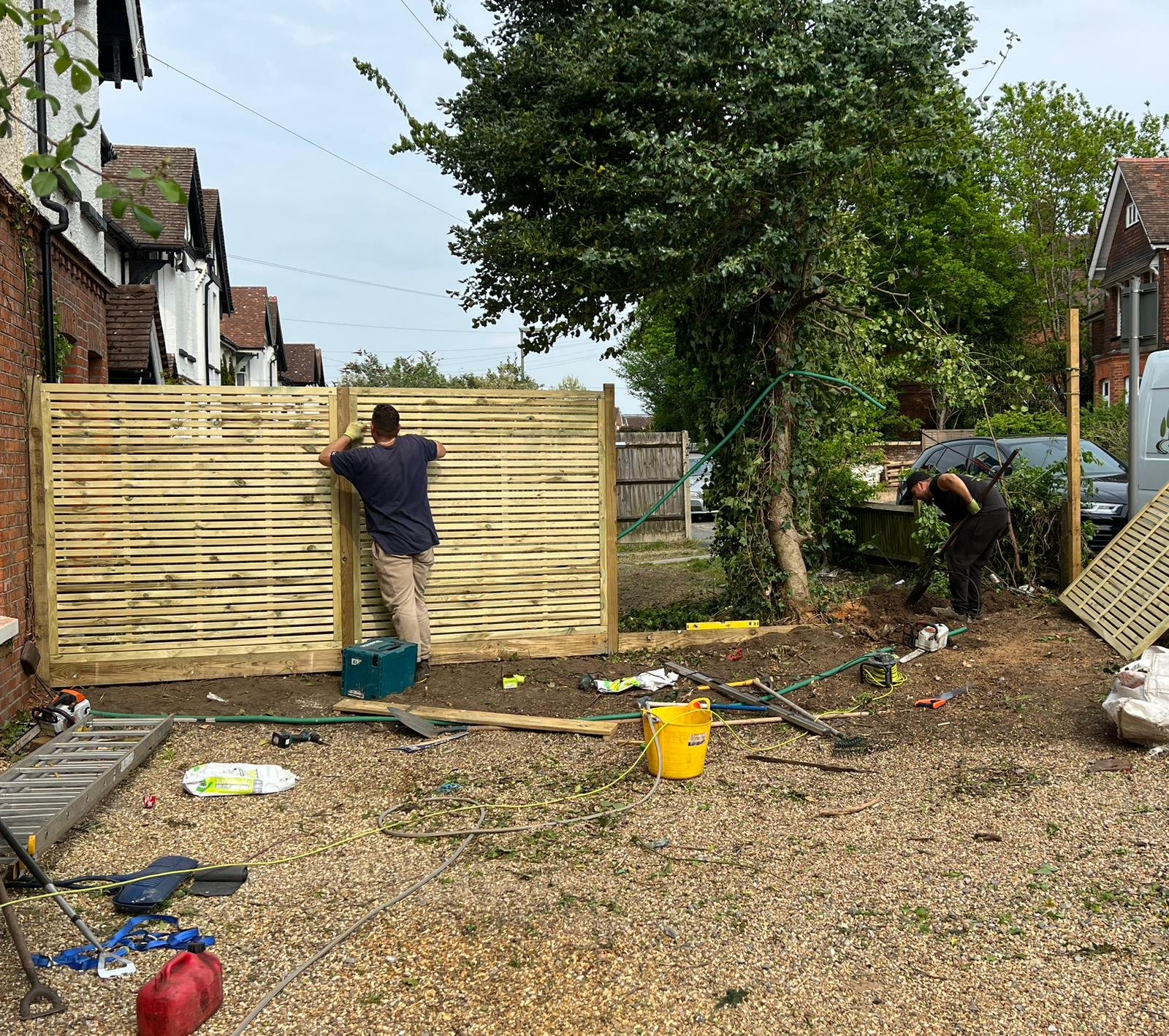 Fencing Guildford example installation 3