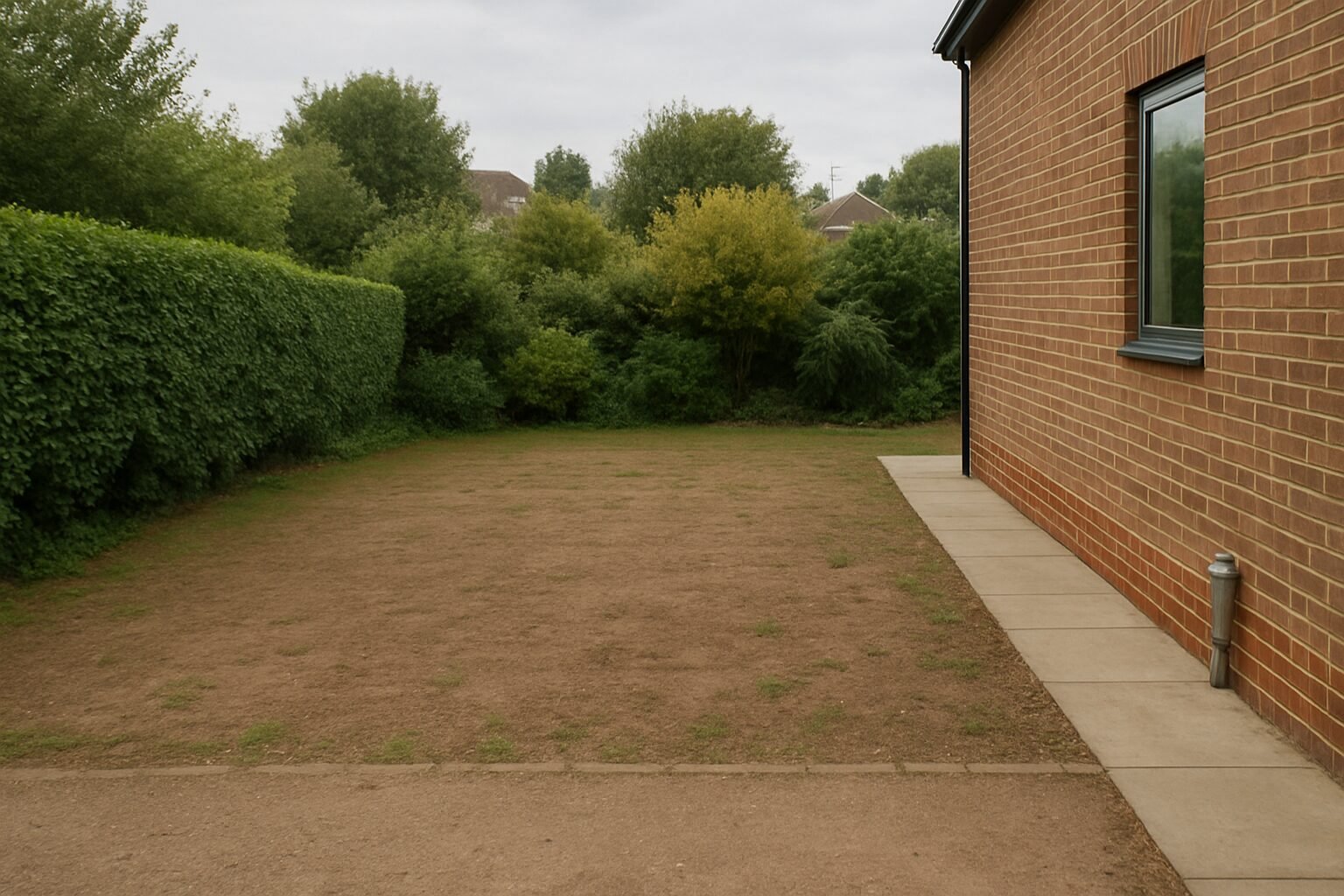 Garden before fencing