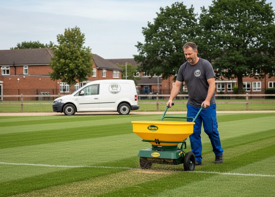 Lawn Care Surrey for commercial sites with open routes and even grass